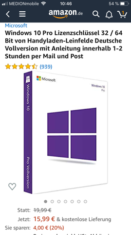 Windows 10 CD wo auf der CD aber Home drauf steht sollte ich dann auch Home erstmal...