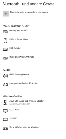 XBOX 360 Kabel Controller wird als 2. angezeigt WIN 10?