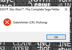 Lego Star Wars: The Complete Saga Installations-Fehler?