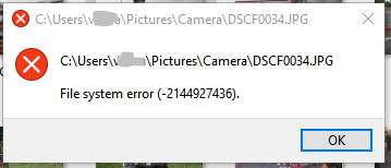 Bilder lassen sich nicht öffnen/Windows 10?
