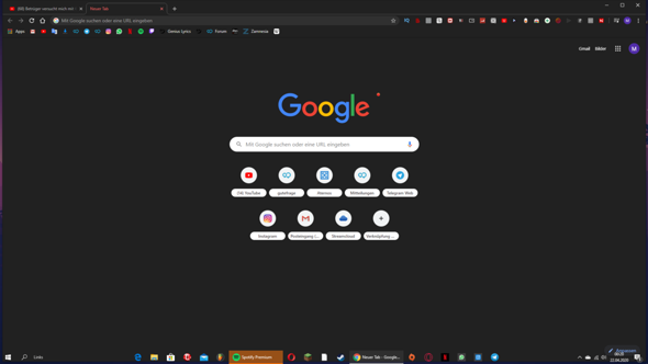 Google Chrome Vollbild geht aus?