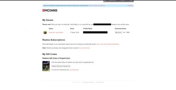 Minecraft Windows 10 Edition Key nicht da?