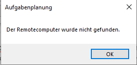 Windows Aufgabenplanung Funktioniert nicht mehr?