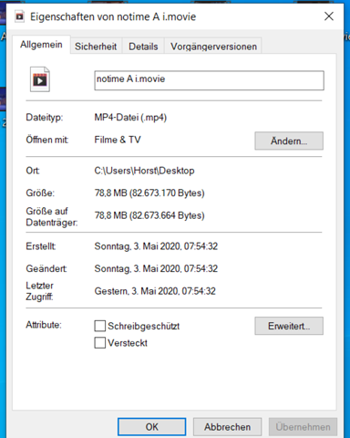 Video über windows10 auf Instgram laden geht nicht?