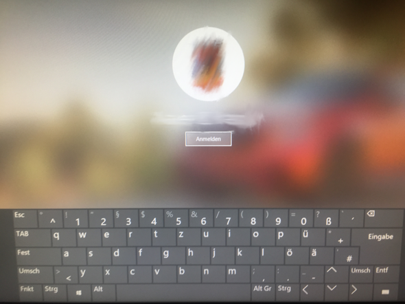 Bildschirmtastatur öffnet sich im Sperrbildschirm?