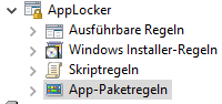 ausführbare-Regeln vs App-Paketregeln?