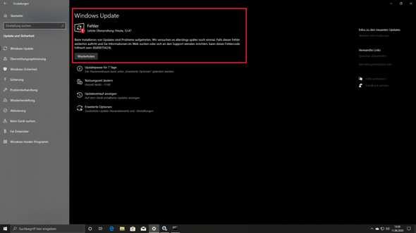 Windows Update-Service (wuaserv) fehlt?