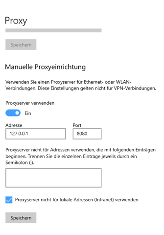 Proxy wird beim Start aktiviert?