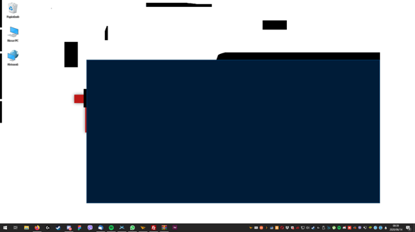 Schwarze Kästchen ziehen sich auf dem Desktop!?