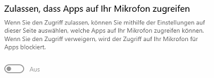 Wie bekomme ich bei Windows mein Mikro zugelassen?
