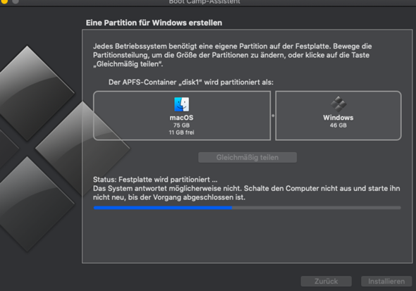 Wie Windows auf Macbook installieren, Problem?
