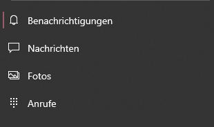 Warum sehe ich die Bildschirm opition nicht in der ihr smartpone app die auf windows 10...