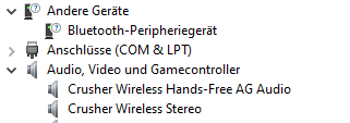 Bluetooth-Kopfhörer werden als "Anderes Bluetooth-Peripheriegerät angezeigt?
