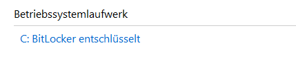 Bitlocker wieder aktivieren?