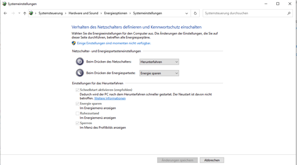 Windows Einstellungen Grau?