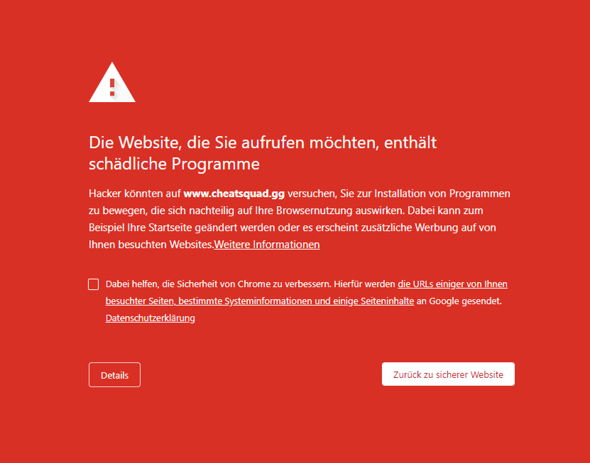 Wie Sicherheitsfehler bei Google Chrome (Windows 10) entfernen?