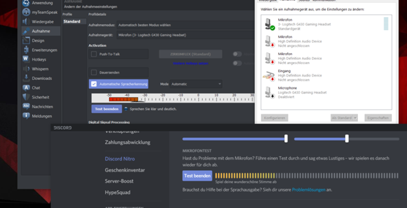 Windows 10 Audio Problem Leute im ts3 / Discord / Audio Programmen können meine...