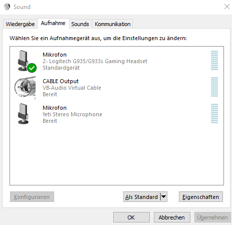 Steam ändert immer Standard Mikrofon?