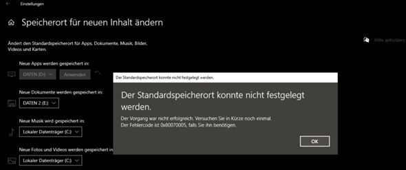 Fehler bei windows 10?