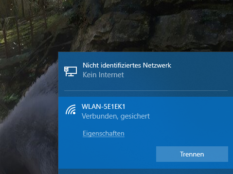 LAN wird von eigenem PC nicht erkannt?