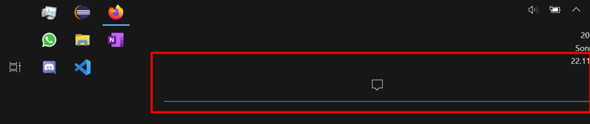 Taskleiste komisch?