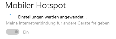 Windows 10 Hotspot aktivieren?