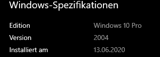 Windows auf 2004 Version wwaass?