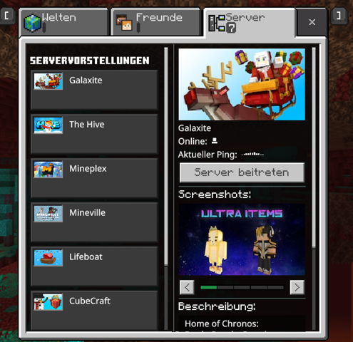 Minecraft Windows 10 - Verbindung nicht möglich?