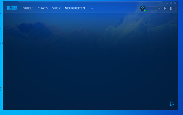 Battle.net App zeigt im Fenster nichts an?