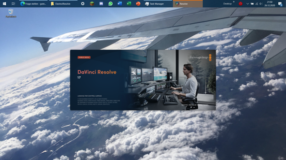 Davinci Resolve 17 schließt sich nach dem Start?