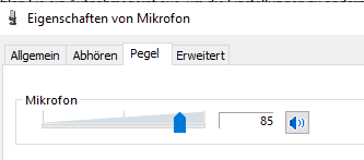 Mikrofon Pegelt sich automatisch hoch (MS Teams)?
