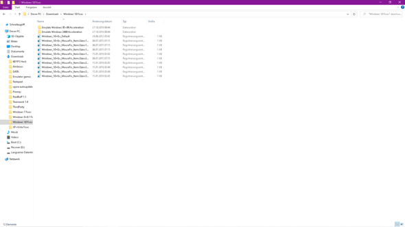 Windows 10 fixes ordner?