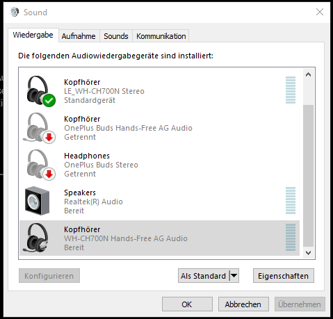 Schlechte Audio Qualität über Bluetooth Kopfhörer bei Spotify, Windows?