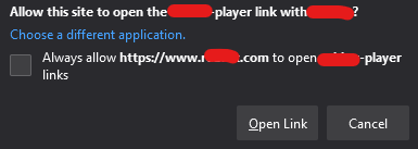 Wie schaltet man Application URL bei Firefox aus?