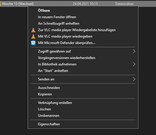 Windows 10 Explorer Kontextmenü eintrage fehlen?