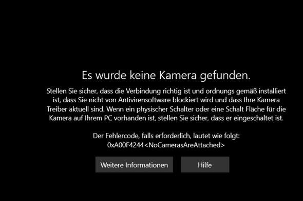 Windows Kamera funktioniert nicht (teams)?