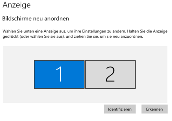 2 Monitore werden angezeigt, obwohl nur einer angeschlossen ist?