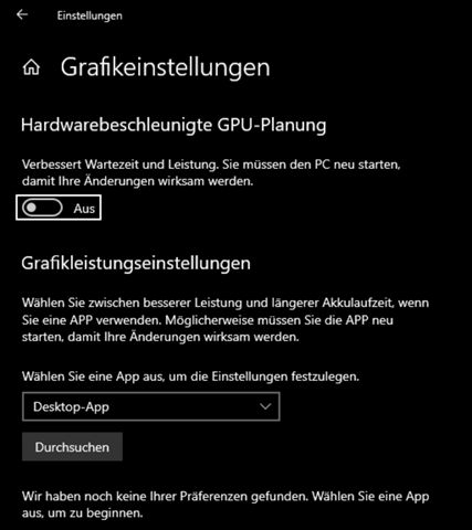 Was bringt die Hardwarebeschleunigte GPU-PLANUNG?