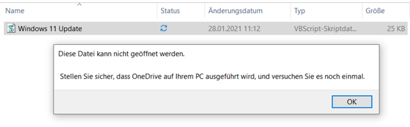 Warum hindert mich Windows 10 diese Datei zu öffnen?