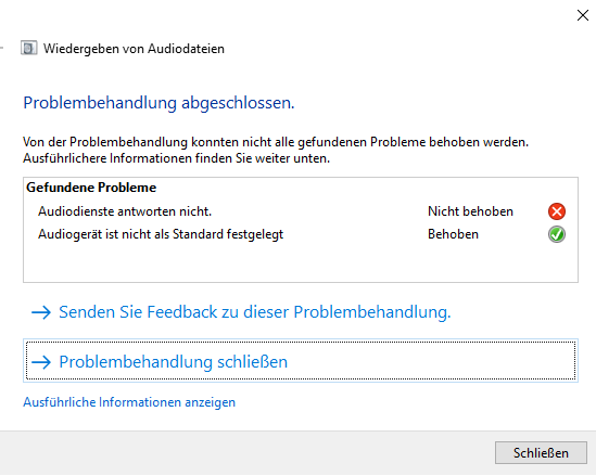Kein Sound am Laptop Windows 10?