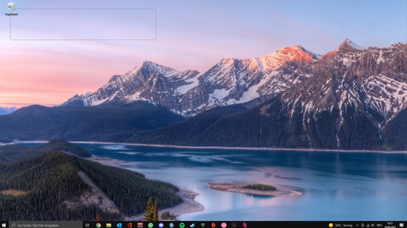 Komisches Markierfeld bei Windows 10?