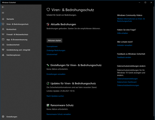 Windows Defender will Aktion nicht starten?