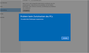 Pc zurücksetzen Problem?