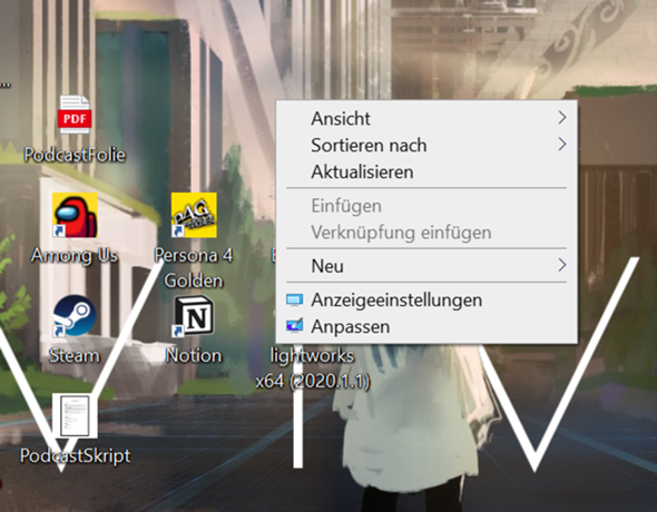Symbole/Text/Google alles zu Groß (Windows10)?