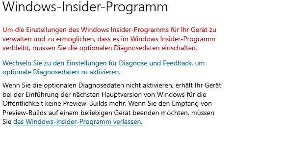 Windows Datenschutzeinstellung lässt sich nicht ändern?