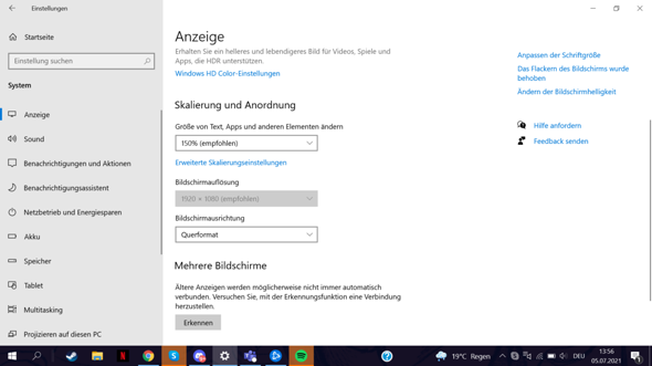 Windows 10 Bildschirmauflösung lässt sich nicht ändern, was soll ich tun?