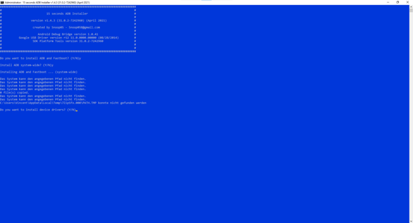 ADB und Fastboot Fehler (Windows)?