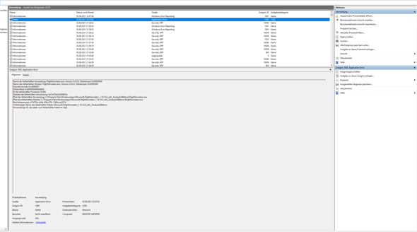 Fehlermeldung Ereignisanzeige Windows?