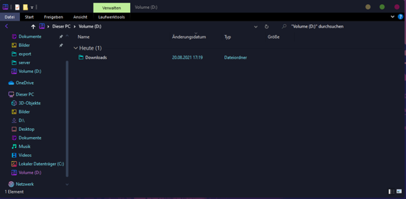 HDD mit Downloads verschmolzen?