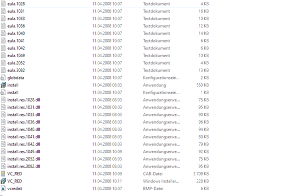Was ist mit diesen Dateien?